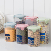 Toples Anti Tumpah Seal Pot Tempat Bumbu Toples Plastik Bening