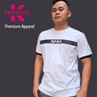 Kamojang Kaos Putih Pria / kaos Gambar Tulisan kata kata NASA Bahan cotton combed 24s Nyaman Adem Lo