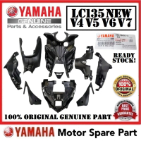 100% ORIGINAL LC135 V4 SET PENUH DALAM 0 55D-F8400-10 Y15ZR V2 BARU V4 V5 V6 V7 V8 HITAM COVERSET CO