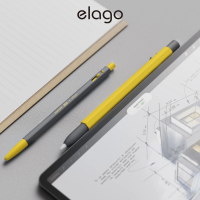 【Elago】Apple Pencil 2代 MONAMI 153聯名套組 筆套+原子筆-經典黃