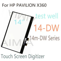 14‘’ For HP PAVILION X360 14m-DW Series 14-DW Touch Screen Digitizer Glass Panel Screen Replacement