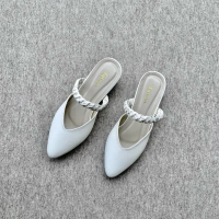 CHENIN - Sandal Heels Mules Wanita Tinggi Hak 3 cm