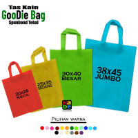 Tas Kain Spunbond Goodie Bag Tali Ukuran Jumbo Besar Kecil S/M/L/XL ( 20x26 , 25x35 , 30x40 & 38x45 