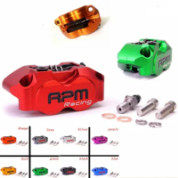 Motorcycle RPM brake caliper with 200mm/220mm brake disc pump 82mm component radial 4 piston for Yamaha Kawasaki RSZ Jog Modify