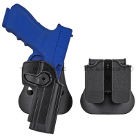 Free shipping Airsoft IMI style Roto Holster for M92 with Single stack pouch