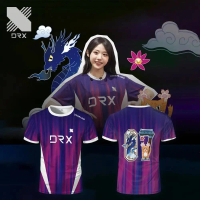 Áo đấu DRX Esports phiên bản đặc biệt màu hồng dành cho nam và nữ, áo thun thể thao ngắn tay thoáng 