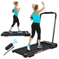 US Stock 2 in 1 Folding Treadmill for Home 2.5 HP, Installation-Free Foldable Treadmill Compact Electric Running Machine