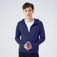U+ เสื้อกันแดดฤดูร้อน SPF50+ สวมใส่สบายด้วยผ้าไหมน้ำแข็งระบายอากาศได้ดีเสื้อฮู้ดแห้งเร็วUNIQLO