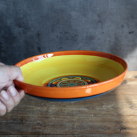 精美波西米亞陶瓷深盤水果沙拉盤子水餃餛飩炒菜深盤湯盤