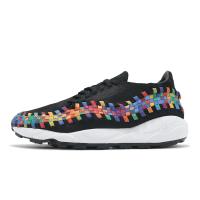 Nike 休閒鞋 Air Footscape Woven Rainbow 女鞋 男鞋 彩虹編織 黑 麂皮 復刻 FB1959-002