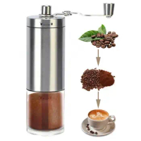 Manual Coffee Grinder Portable Adjustable Settings Hand Coffee Mill Grinder Collapsible Handcrank Kitchen Mill Coffee Grinder