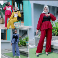 One Set Lesti Virall | Setelan Lesti Virall | Setelan Celana