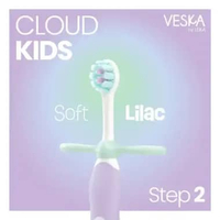 Veska by LEKA - Cloud Kids Step 2 - Sikat Gigi Anak Lembut Teknologi Jepang Usia 3-5 Tahun 1pc Soft 