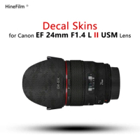 for Canon EF 24 F1.4 II Lens Sticker Wrap Cover Skin For Canon EF 24mm F1.4 II USM Lens Decal 24-1.4 Anti-Scratch Protector Coat