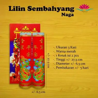 Lilin Sembahyang Merah Naga 3 Kati