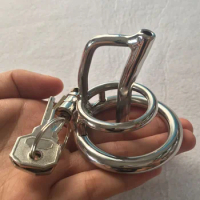 BDSM male chastity lock stainless steel appliances chastity belt CB6000S