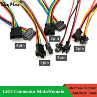 5/10/20pcs 2pin 3pin 4pin 5pin 6pin JST LED Connector Male and Female Plug LED Downlight Ceiling Light Plug