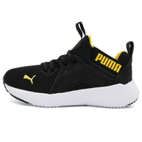 PUMA Soft Enzo Nxt PS 套入式 慢跑鞋 中童 黑黃 R8954 (19557121)