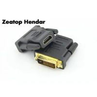 1Pcs Gold Plated DVI-D 24+1 Pin DVI-D Male to HDMI Female Adapter DVI TO HDMI Connector