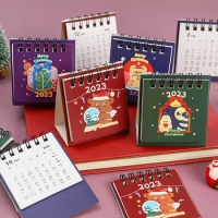 2022-2023 Merry Christmas MIni Desk Calendar Cute Standing Calendar Daily Scheduler Table Planner Yearly Agenda Organizer Gift
