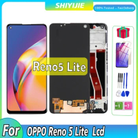 New 6.43'' Original LCD For OPPO Reno5 Lite LCD CPH2205 Touch Screen Display For OPPO Reno 5 Lite Assembly Display Digitizer