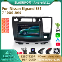 7 Inch For Nissan Elgrand E51 2002-2010 Android Car Radio Multimedia Video Player Audio Stereo Player Navigation