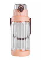 Blackbox Water Bottle Drinking Bottles With Straw 2 Litre 2000ML Free Sticker Light Pink