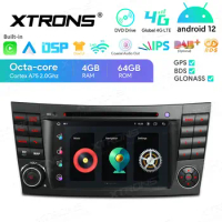 7" Android 12 OS Car DVD Multimedia System Player GPS Radio for Mercedes-Benz E-Class W211 2002-2008 &amp; CLS-Class W219 2005-2006