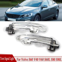ไฟเลี้ยว LED, ขวา, ไฟกระจกมองหลัง, ไฟเลี้ยว, สำหรับ Volvo S60, S60L, V40, V60, S80, S80L, 31299385