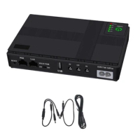 for DC 5V—12V Mini UPS Battery Backup Portable Uninterruptible Power Supply for Wifi, Router, Modem, Security Camera