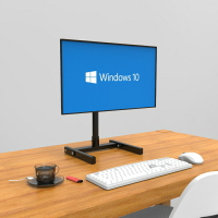 DVHZ可移動桌面擺放單屏液晶電腦顯示器支架免打孔通用顯示屏掛架