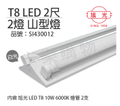 旭光 T8 10W LED燈管 2尺 白光 6000K 玻璃燈管 全電壓
