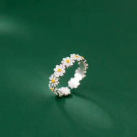 Cincin Daisy, Aksesori G Dragon KPOP, Cincin Jari Daisy Wanita, Aksesori Barang Kemas