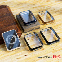 Plated Cover For Huawei Watch fit 2 case Smartwatch Accessories TPU Bumper All-Around Screen Protector Huawei Watch fit case