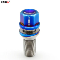 HRmin High Performance Floating Cone Seat Gr.5 Titanium Alloy Automobile Vehicle Car Wheel Bolt for 