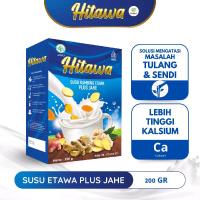 Hitawa Susu Hitawa Kambing Etawa bubuk Plus Jahe 200 GR Mengatasi Nyeri Sendi Tulang Kuat Rematik As