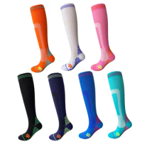 Sports Compression Socks High Nylon Stockings Men Women Sports Socks Muscle Stockings for Calf Yoga Jump Rope Fitness Running