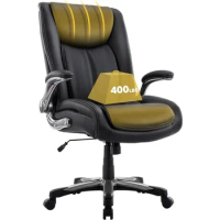 Large Heavy Duty High Back Executive Computer Office Desk Chair Flip-up Arms Wide Thick Seat for Home Office Black Gaming Gamer