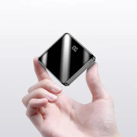 Best Selling Unique 2022 Trending Technology 10000mAh Number Display Products Sharing Portable Square Shape Mini Powerbank