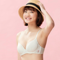 嬪婷-冰牛奶纖維 A-C罩杯學生三階內衣(牛奶白) 軟鋼圈胸罩-BB2346CR