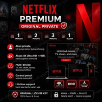 [Bonus Gantungan Kunci] Langganan Netflix Premium Original (Akun Private) 1 Bulan