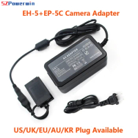 Powerwin EH-5/EH-5A+EP-5C Camera Adapter 9V 4.5A AC Power Supply EN-EL20 Dummy Battery for Nikon 1 J3 J2 J1 1AW1 V3