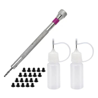 5 Set Pod Hole-Punching Oil Greasing Set For RELX Infinit Classic Pod, For YOOZ SP2S Universal Pod Hole Oiling Tool Set