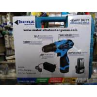 Mesin Bor Listrik Charge Battery 12 Volt Benz Set Cordless Drill Depok