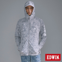 EDWIN 男裝 涼感系列 防曬外套-銀灰色