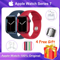 Sport Smartwatch iwo 7 Series Smart Watch for Men Original Apple Watch Series 7 GPS Cellular 41MM/45MM GIFT AirPods Watch Case