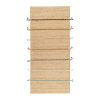 RAKLEV 平織地毯, 手工製 自然色/彩色, 70x160 公分