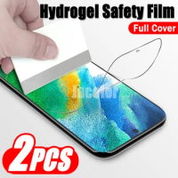 2pcs Hydrogel Film For Samsung Galaxy S22 S21 S20 FE Ultra Plus 5G 4G Sansumg S 22 22Ultra 21 21FE 21Ultra 20FE Screen Protector