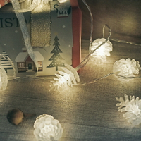 【Treewalker露遊】LED松果燈串-USB 造型燈串 LED燈串 聖誕松果燈 氣氛燈 松果球燈 露營居家戶外