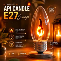 TaffLED Lampu Bohlam LED Api Flickering Candle Light E27 Orange 3W - OM-BB-3W Transparan